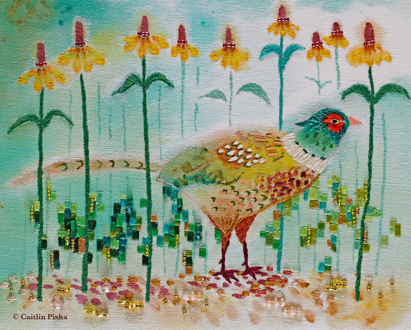 In All His Splendor No. 2 (Teal) – Pheasant Fine Art Print