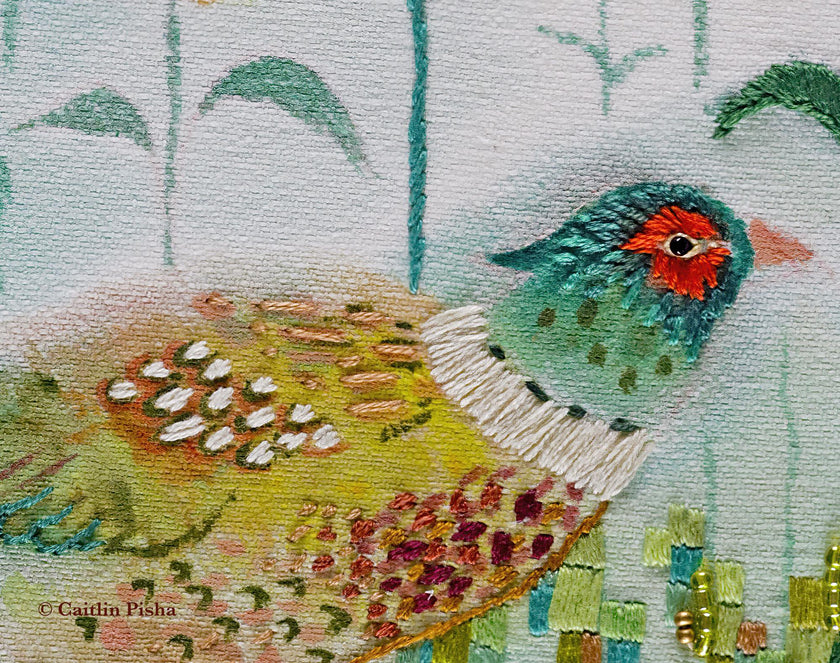 In All His Splendor No. 2 (Teal) – Pheasant Fine Art Print