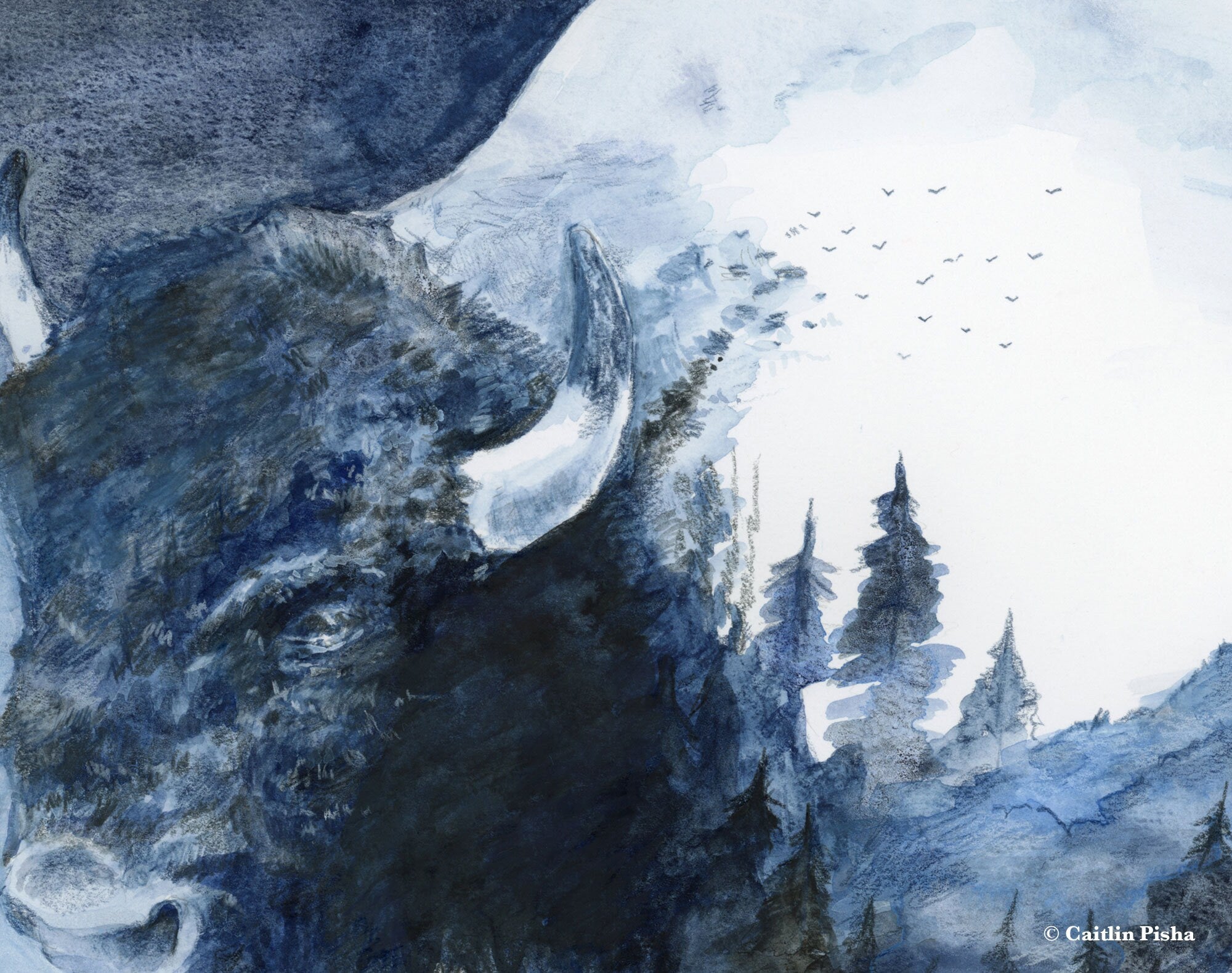 The Wilderness Within –Bison Fine Art Print